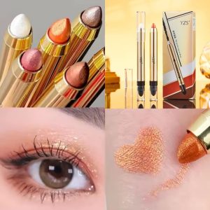 YZS Long Lasting Glitter Waterproof Double-Ended Eye Shadow Stick for Women