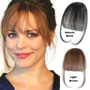 Natural Clip-In Front Bangs Bob Hair Topper  –Natural Black & Light Brown (ফ্রন্ট ব্যাং হেয়ার এক্সটেনশন)